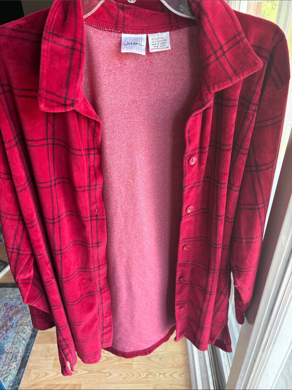 Vintage Jason Maxwell Red Plaid Button-Down Shirt